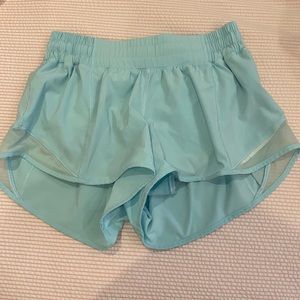 Lululemon Light Blue LR Hotty Hot Shorts 2.5